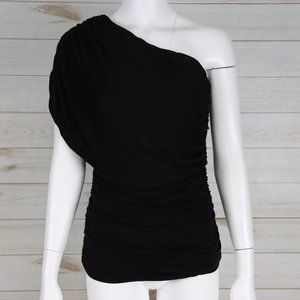 Studio Y One Shoulder Ruched Top